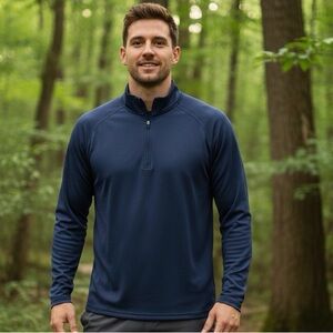 Sport-Tek Men's Blue Zip Pullover - 2XL